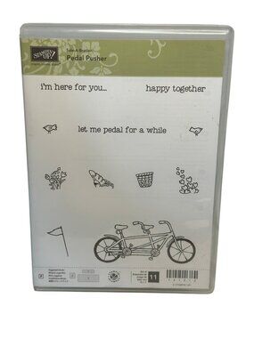 NIB Stampin’ Up! Pedal Pusher 11-Pcs - Photopolymer RETIRED Stamp Sale-A-Bration